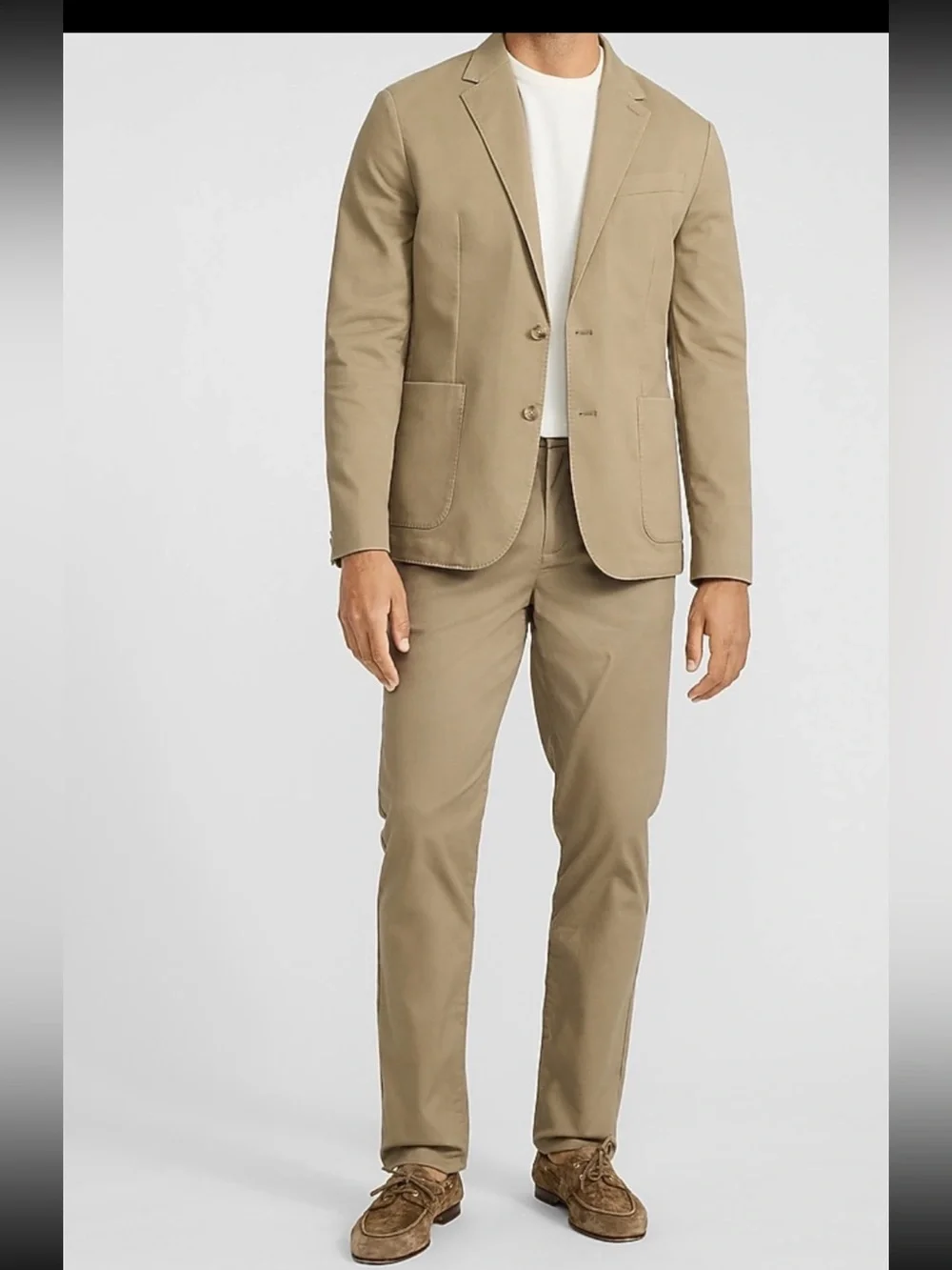 Men's Khaki Slim Straight Hyper Stretch w/Temperature Control Chinos 31 X 32